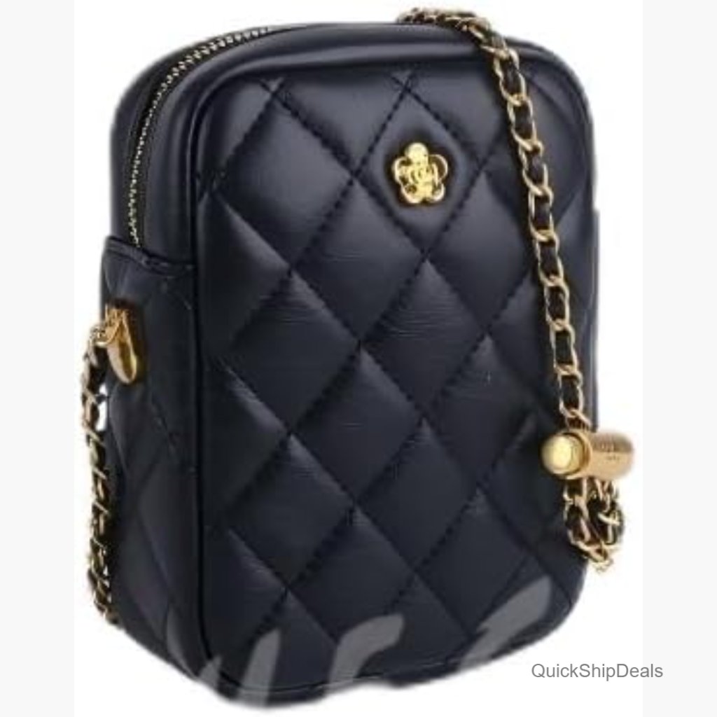 Mini Crossbody Bag With Adjustable Chain Strap, Faux Leather